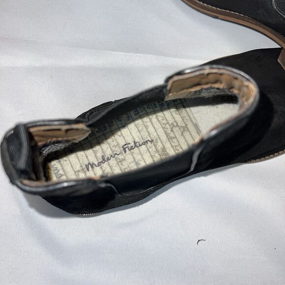 Modern Fiction Irony Suede Chelsea Boots Black Sz 11 Men’s - Picture 6 of 15